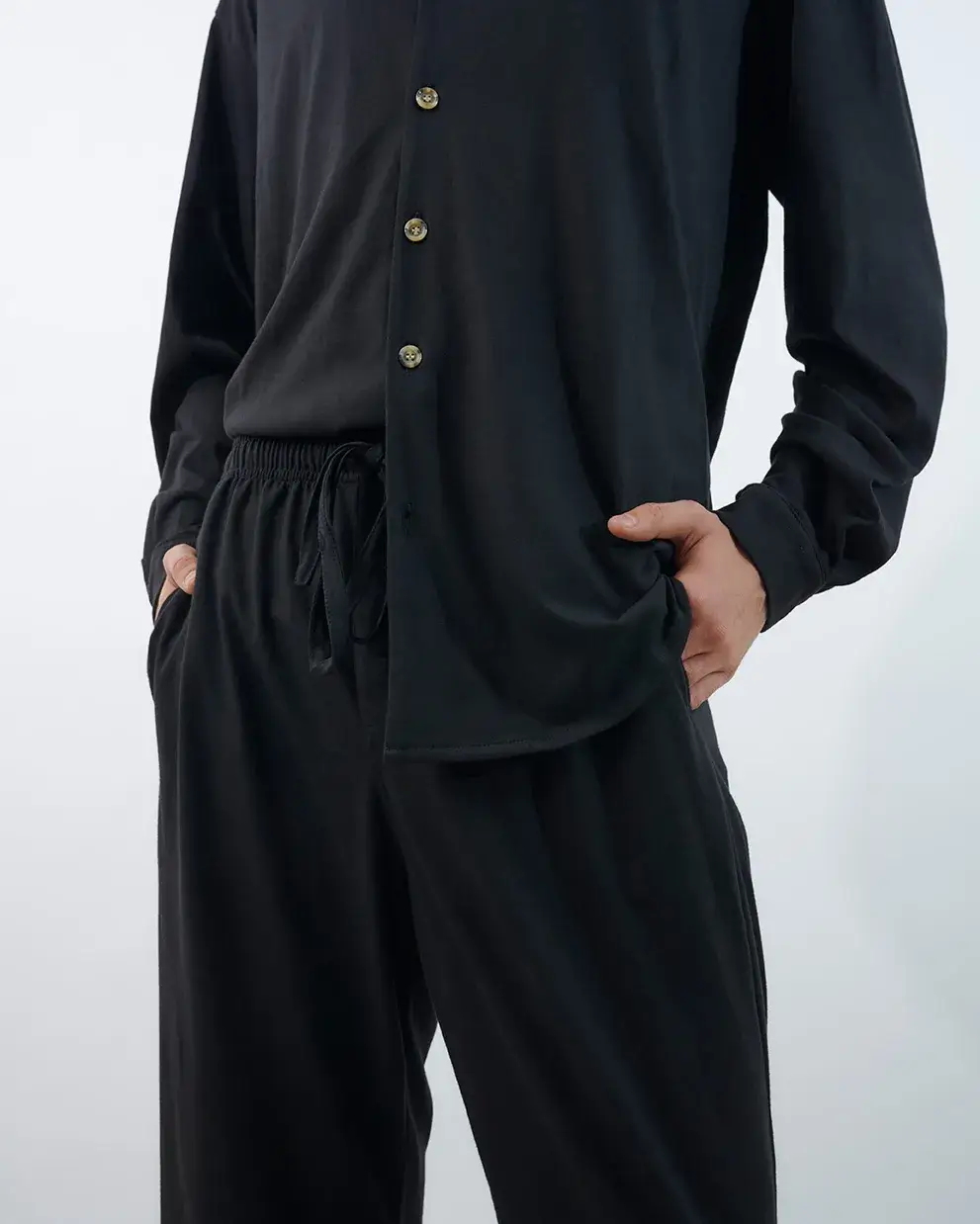 Pijama Polo Negro